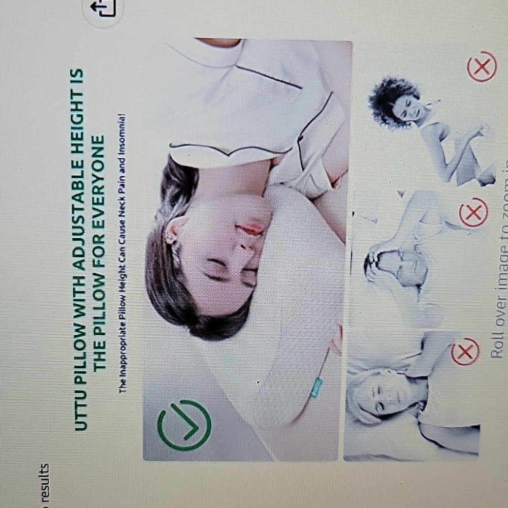 UTTU Sandwich pillow Cervical Queen size Orthopedic neck/back pain relief NEW…